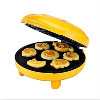 Machine à gaufres en gros pour enfants, machine à gaufres électrique à chauffage double face automatique, appareil de cuisson électrique pour le petit-déjeuner
