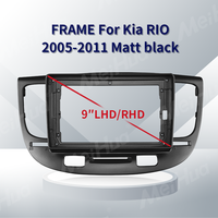 Pour Kia RIO 2005-2011 écran de voiture 9 pouces cadre Android multimédia Radio cadre Dash Kits facile intérieur accessoire installer