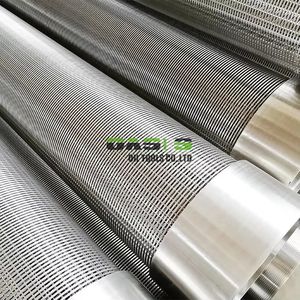 Écran de maille de puits d'eau de contrôle de sable de fil de cale de Johnson d'acier inoxydable avec l'extrémité plate/soudée/biseautée - Product Image 3