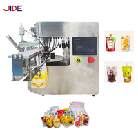 Mini machine de vis de capsulage de remplissage de poche rotative automatique nouvelle pour les produits chimiques alimentaires pour les tomates liquides en papier becs laitiers PLC