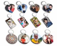 Vente en gros de porte-clés en bois vierge populaire de sublimation cadeaux promotionnels personnaliser porte-clés photo personnalisée imprimable
