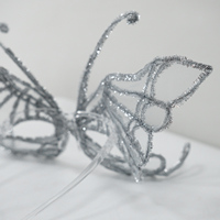 Lunettes Papillon Scintillantes en Strass, Accessoire Facial, Monture de Lunettes pour Burning Man, Drag Queen, Spectacle Scénique, Showgirl, Rave - Vente en Gros