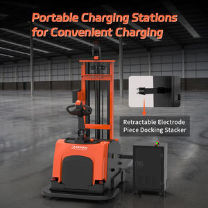 Carretilla elevadora Reeman, apilador eléctrico de paletas, carretilla elevadora de 600kg con sistema Agv, batería de litio opcional, fábrica/almacén/logística - Product Image 5