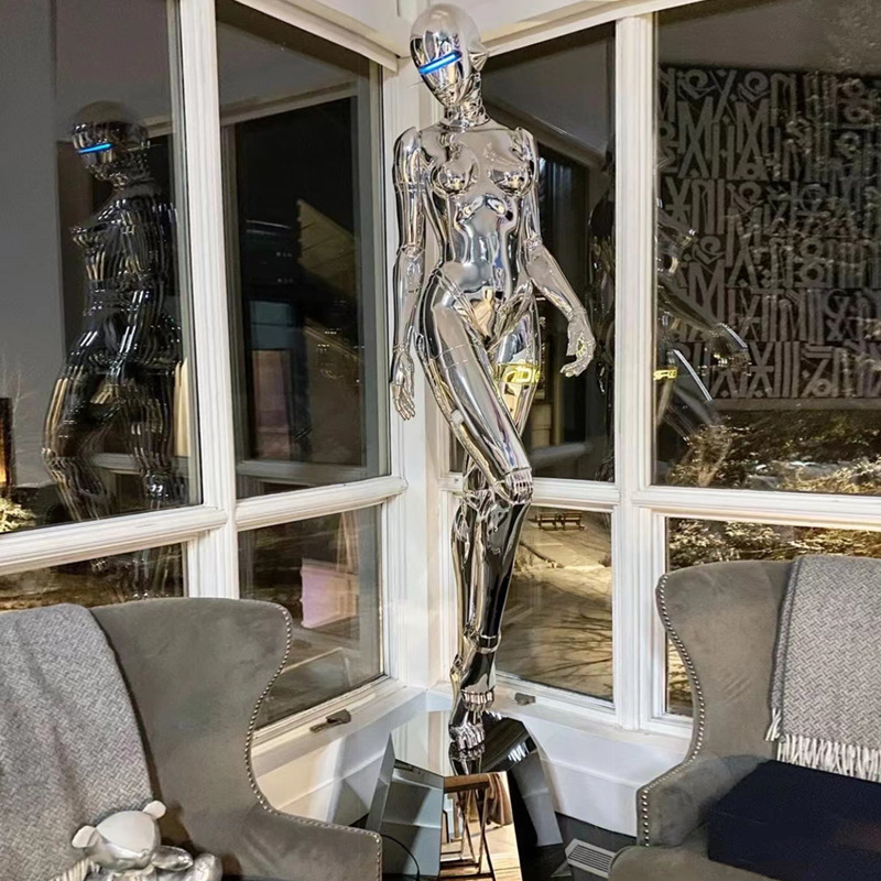 Hajime Sorayama METROPOLIS II Sexyrobot Chrome Zinc Sculpture