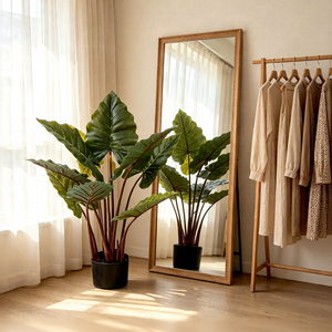 Plantas Artificiales de Taro Arcoíris Falsas al por Mayor para Recuerdos de Boda, Decoración para Eventos, Navidad, Año Nuevo, Fiestas y Cumpleaños - Product Image 2