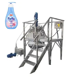 100-5000 gallon Cosmetic Lotion Cream Paste emulsifier mixer tank high shear homogenizer liquid soap mixing equipment price