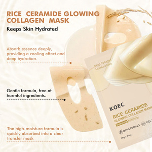 <span class=keywords><strong>Mascarilla</strong></span> Facial de Colágeno con Ceramidas de <span class=keywords><strong>Arroz</strong></span> KOEC para Piel de Cristal Coreana, <span class=keywords><strong>Mascarilla</strong></span> Hidratante de Hidrogel Reafirmante y Antienvejecimiento para el Cuidado de la Piel - Product Image 4