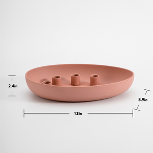 Большой керамический подсвечник в скандинавском стиле, керамические белые чаши для свечей для массажа - Product Image 6
