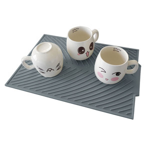 Passe au lave-vaisselle à usages multiples étanche antidérapant <span class=keywords><strong>2</strong></span> tailles grand tapis d'égouttage tapis de séchage de vaisselle en Silicone pour comptoir de cuisine - Product Image 3