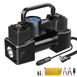 Máy Nén Khí Bơm Lốp Inflator Xách Tay 150PSI Nhiệm Vụ Nặng Nề Kép Xi Lanh Với Kỹ Thuật Số Đo Áp Suất Cho Xe SUV Xe Tải <span class=keywords><strong>Rv</strong></span> - Product Image 1