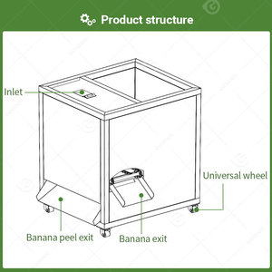 New Small Manual Industrial Peeler Green Plantain Banana Cutting Peel Peeled Chip Make Machine and <b>Cutter</b> for Banana - Product Image 3