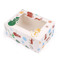 Boîtes directes d'usine boîtes à gâteaux de couleur personnalisées colorées en gros boîtes de papier de Noël personnalisées en ligne