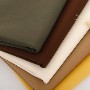 Tissu sergé extensible en coton brossé carbone 16S, élastique moyen, tissé, couleur kaki, pour vêtements de travail, en stock - Product Image 1