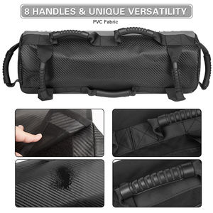 MKAS Gym Power Rack Station tessuto Pvc Power Bag impermeabile nero forza allenamento 10-30Kg palestra da competizione sacchi di sabbia - Product Image 2