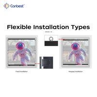 Écran d'affichage publicitaire LED holographique transparent numérique Wifi invisible à haute luminosité P4 P6.25 pour intérieur, sur vitrine