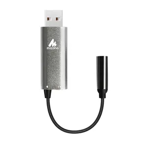 MAONO 전문 사운드 카드 오디오 인터페이스 컴퓨터 192khz 24bit 샘플링 속도 USB 오디오 인터페이스 사운드 카드