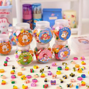 X920 Lot de mini-gommes en forme d'animaux et de fruits mignons pour enfants, idéal pour la papeterie scolaire - Product Image 1