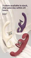 Vibrateur à succion et léchage de la langue, alimenté par USB, vibrations verticales multifréquences, multifonction, insérable