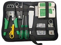 Vente Chaude Kit Outils Professionnel de Réparation Informatique 12 en 1 avec Tournevis Plat, Pince Coupante, Boîte à Outils pour Maintenance et Réparation Réseau
