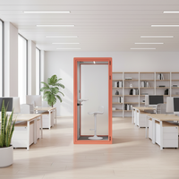 Cabine Modulaire de Bureau Moderne à Cadre en Aluminium Très Étroit, Mobile et Extensible, pour Villa, Hôtel, Usine - Vente en Gros