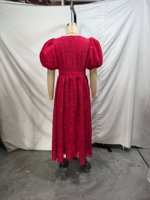 TAOP&ZA Nouvelle Collection Été 2026 – Robe Longue Midi Chic et Élégante à Col Rond, Manches Courtes Bouffantes, Coupe Ajustée, Couleur Unie 10605