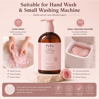 Liquide à lessive FeFe Lingerie, soin doux, nettoyage en profondeur, élimination des taches et des odeurs, parfum de rose longue durée pour tissus délicats