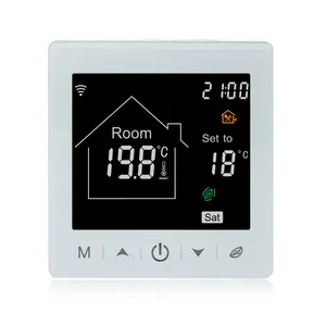 Byelarn Wifi恒温器Tuya地板加热系统智能恒温器220V加热室热调节器与Alexa
