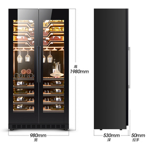 Réfrigérateur de salle de sport à domicile, compresseur, porte en verre, distributeur de bière et de vin rouge de luxe - Product Image 3