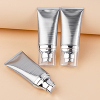 Fond de teint liquide en tube argenté 12 couleurs Marque privée Couvrance totale Crème longue durée Imperméable Vegan Minéral