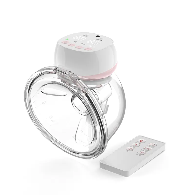 مضخة صدر كهربائية يمكن ارتداؤها سهلة الحمل لاسلكية ومتنقلة وجمع حليب رضاعة الأطفال من YYM ODM&OEM