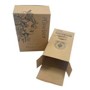 Caja de Cartón Kraft Marrón Personalizada con Impresión de Logotipo en la Tapa y la Base, Embalaje Ecológico Reciclable, Caja para Café - Product Image 6