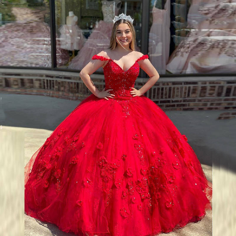 Quinceañera Vestidos Rojos 2020 Xv Años Color Rojo Vestidos Rojos