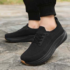 Zapatos de punta ancha y fáciles de poner - no aprietan los pies, puntera ancha, zapatos casuales y deportivos, antideslizantes, de tejido ligero, zapatos para caminar - Product Image 1