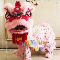Haute qualité nouvel an chinois adulte Lion danse laine en peluche bambou tissage sud Lion authentique Lion danse Performance Costume
