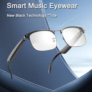 Kính thông minh nhẹ với khung kim loại ống kính chống xanh để bảo vệ kính râm với tính năng gọi thoại phát nhạc không dây - Product Image 6