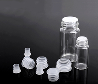 Vente en gros de flacons en verre à bouchon à vis de 1 ml, 2 ml, 3 ml, 5 ml, 10 ml, 20 ml, 30 ml, 50 ml, 100 ml avec bouchon à vis en plastique