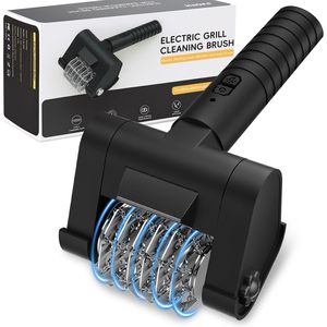 Brosse de nettoyage de grille électrique rotative sans fil rechargeable avec angle réglable, sans perte de poils, stock d'usine - Product Image 1