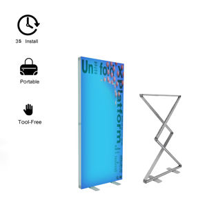 Support de toile de fond pour salon professionnel, boîte à lumière LED SEG sans cadre, pliable double face, à montage rapide, vente en gros - Product Image 6