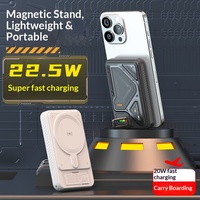 Batterie externe magnétique sans fil haute capacité 10000 mAh, chargeur portable, charge rapide