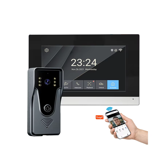 DUOMEI Tuya Smart Video Doorbell 1080p HD with 3-7MP Camera Battery Powered WiFi Intercom