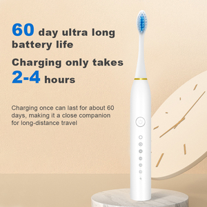<span class=keywords><strong>Brosse</strong></span> <span class=keywords><strong>à</strong></span> dents électrique <span class=keywords><strong>rechargeable</strong></span> automatique pour adultes et enfants, charge pendant 180 jours - Product Image 2