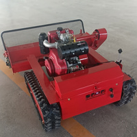 Tondeuse à gazon autotractée intelligente certifiée CE 15HP, robot télécommandé, moteur diesel 190CC, débroussailleuse à chenilles, qualité industrielle