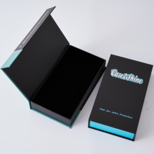 Caja de teléfono móvil con tapa magnética de lujo personalizada, caja de regalo de embalaje de papel con cierre de espuma para teléfono para funda de teléfono <span class=keywords><strong>Samsung</strong></span> - Product Image 3