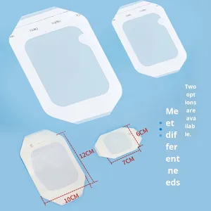 Toppa monouso dell'ago della vena a involucro per infusione di iniezione ospedaliera medicazione impermeabile trasparente avvolta pellicola PU - Product Image 4