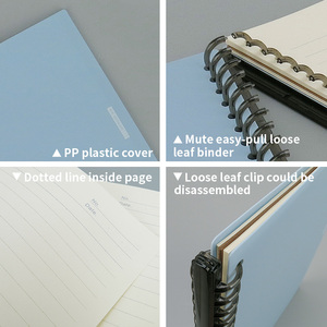 批发文具中国PP盖praxis科目B5 A5塑料环活页夹学校作文大全 - Product Image 2