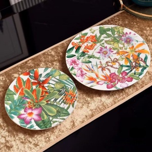 Juego de Platos de Porcelana Fina de Lujo al por Mayor, Vajilla de Porcelana Dorada de Lujo, Apta para Lavavajillas, Patrón Personalizable, Uso Doméstico - Product Image 3