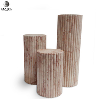 Table basse en marbre de haute qualité pour la décoration de la maison, cube en marbre, socle en marbre