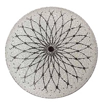 Abat-jour de plafonnier en verre givré de style européen moderne avec fixation en surface, disponible en tailles de 20 à 50 cm