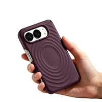 Étui magnétique pour iPhone 18 DUO, nouvelle couleur cerise, design vague d'eau, protection intégrale, qualité supérieure, compatible OEM