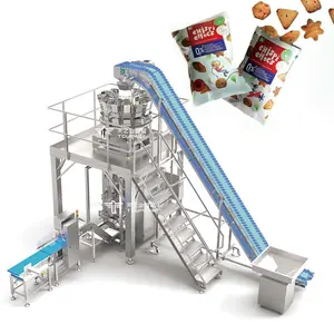 Otomatik dikey patates cipsi bisküvi aperatif paketleme makinesi aperatif yiyecek torbası doldurma kapaklama makinesi